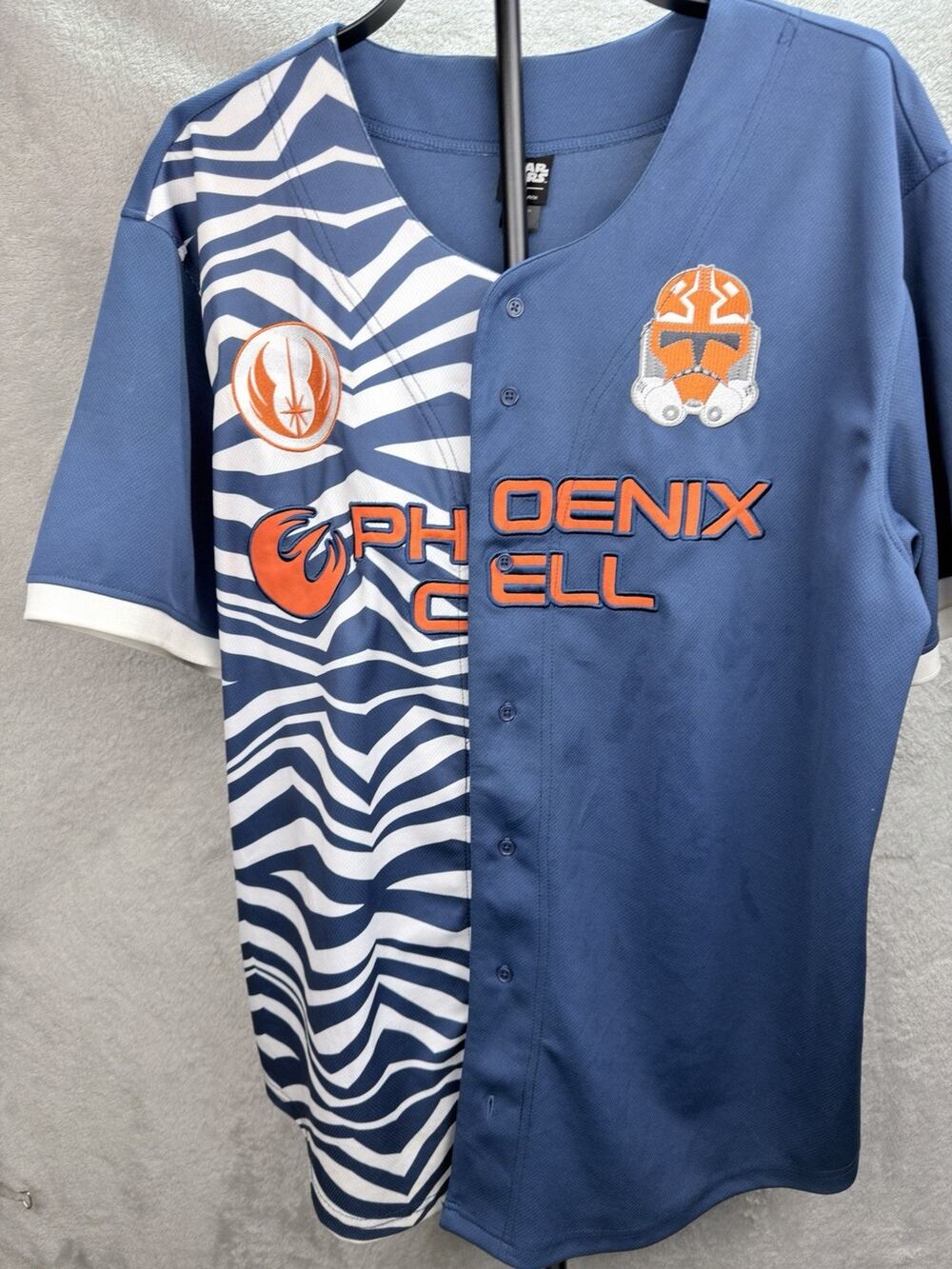 Star Wars Ahsoka Tano Phoenix Cell Baseball Jersey 2X BoxLunch Our Universe